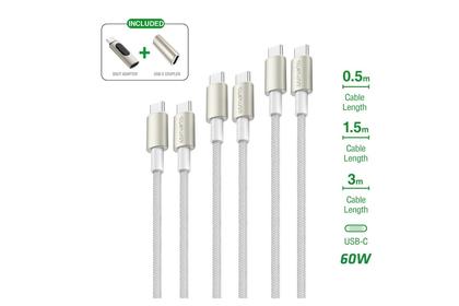 4SMARTS USB-C Kabelset "PremiumCord 60W"