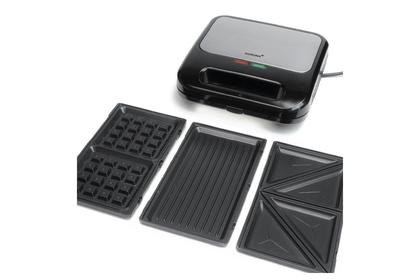 KORONA 3in1 Sandwichmaker XXL "47018", Edelstahl/schwarz